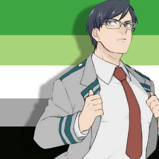 Aromantic anime icon wallpaper