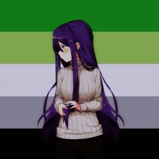 Aromantic anime icon wallpaper