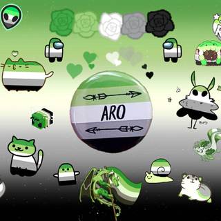 Aromantic anime icon wallpaper