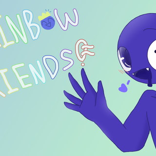 Rainbow Friends purple wallpaper