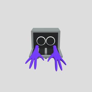 Rainbow Friends purple wallpaper