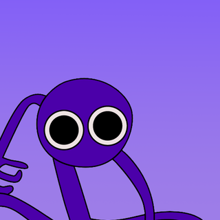 Rainbow Friends purple wallpaper