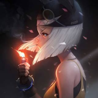 Anime smoker wallpaper