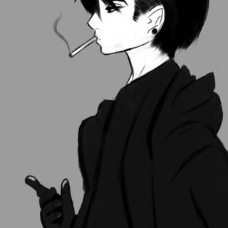 Anime smoker wallpaper
