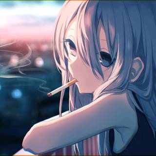 Anime smoker wallpaper