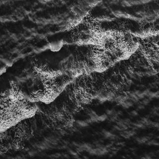 Black and white waves wallpaper