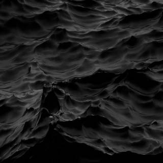 Black and white waves wallpaper