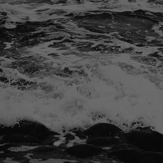 Black and white waves wallpaper