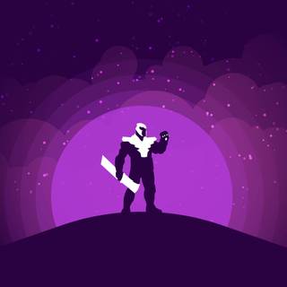 Thanos minimalist wallpaper