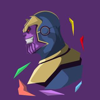 Thanos minimalist wallpaper