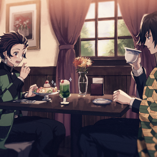 Tanjiro x Giyuu wallpaper