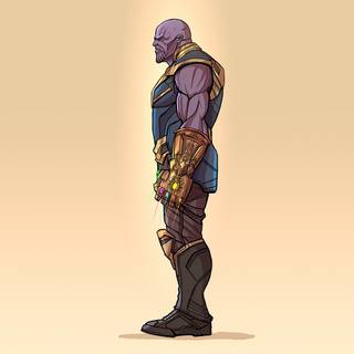 Thanos minimalist wallpaper
