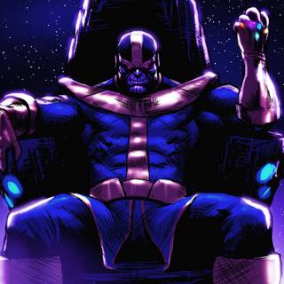Thanos minimalist wallpaper