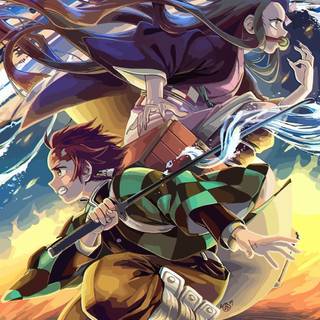 Tanjiro x Giyuu wallpaper