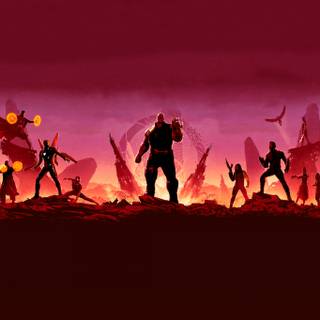 Thanos minimalist wallpaper