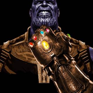 Thanos minimalist wallpaper