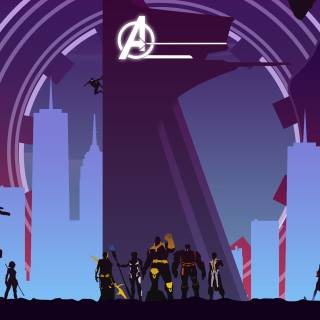 Thanos minimalist wallpaper