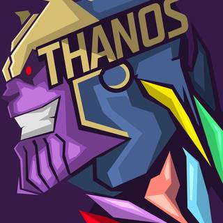 Thanos minimalist wallpaper