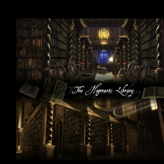 Harry Potter library wallpaper