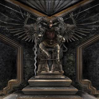 King on throne wallpaper