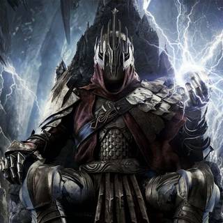 King on throne wallpaper