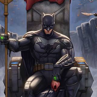 King on throne wallpaper