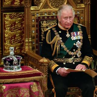 King on throne wallpaper