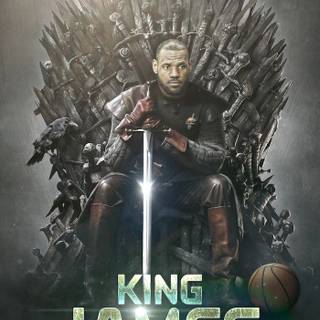 King on throne wallpaper