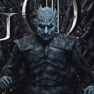 King on throne wallpaper