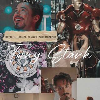 Tony Stark aesthetic wallpaper