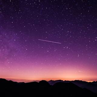 Black and purple anime sky wallpaper