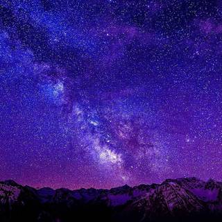 Black and purple anime sky wallpaper