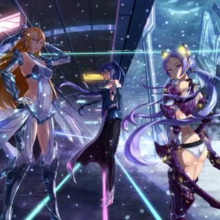 High tech anime wallpaper