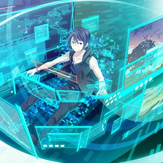 High tech anime wallpaper