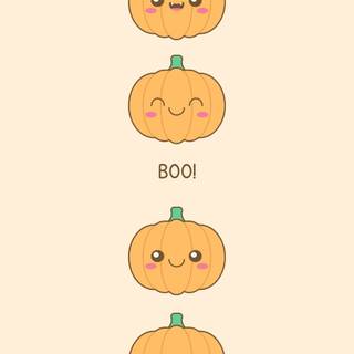 Kawaii Halloween phone wallpaper