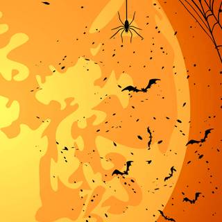 Kawaii Halloween phone wallpaper