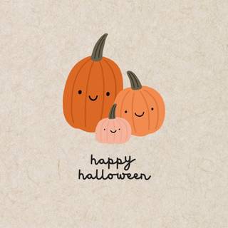 Kawaii Halloween phone wallpaper