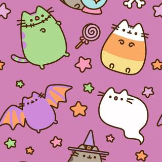 Kawaii Halloween iPhone wallpaper