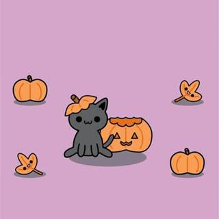 Kawaii Halloween iPhone wallpaper
