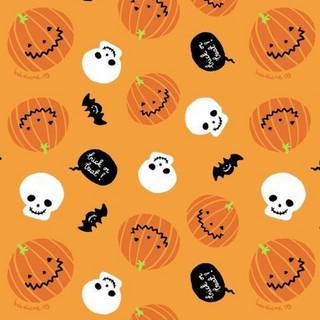 Kawaii Halloween iPhone wallpaper