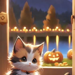 Kawaii Halloween Android wallpaper