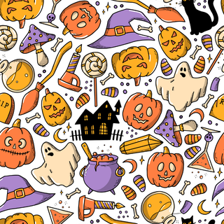 Kawaii Halloween iPhone wallpaper