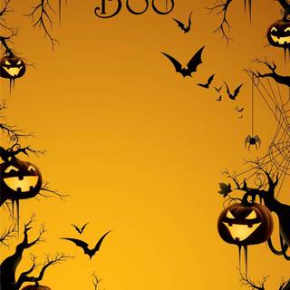 Kawaii Halloween iPhone wallpaper