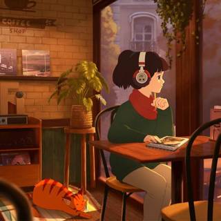 Lofi study 4k wallpaper