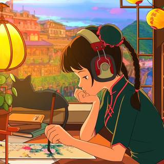 Lofi study 4k wallpaper