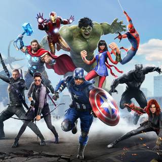 Marvel's The Avengers video game characters wallpaper