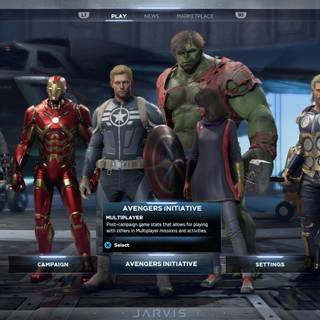 Marvel's The Avengers video game characters wallpaper