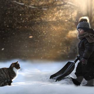 Child winter wallpaper