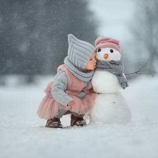 Child winter wallpaper