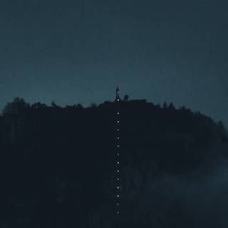 Night fog 4k wallpaper